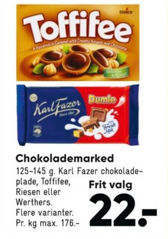 Bilka Toffifee dessertchokolade tilbud
