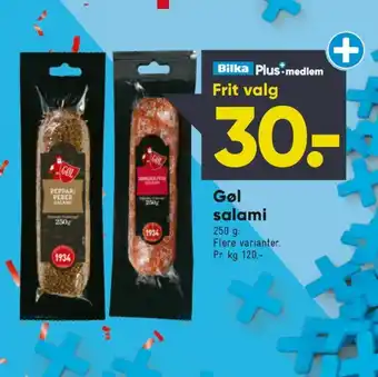 Bilka Gøl sønderjysk salami tilbud