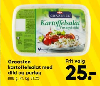 Bilka Graasten kartoffelsalat tilbud