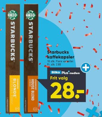 Bilka House blend lungo kaffekapsler tilbud