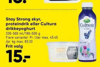 Bilka Cultura drikkeyoghurt jordbær tilbud