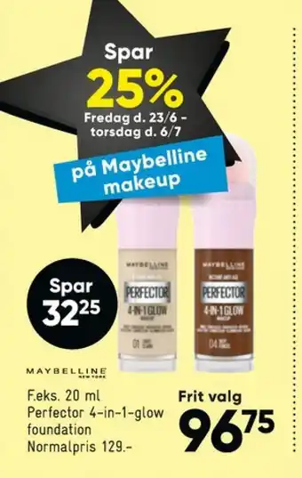Bilka Fit me! foundation tilbud
