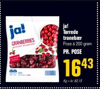 Poetzsch Padborg ja! Tørrede tranebær tilbud