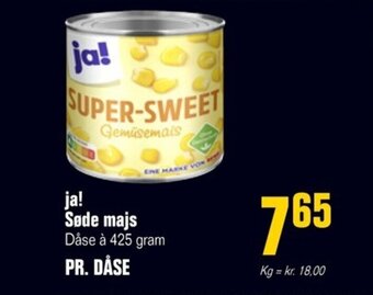Poetzsch Padborg ja! Søde majs tilbud