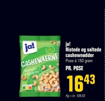 Poetzsch Padborg ja! Ristede og saltede cashewnødder tilbud