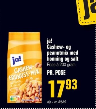 Poetzsch Padborg ja! Cashew- og peanutmix med honning og salt tilbud