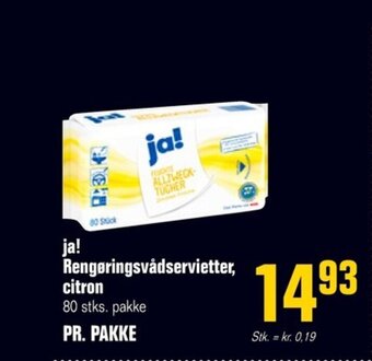 Poetzsch Padborg ja! Rengøringsvådservietter, citron tilbud