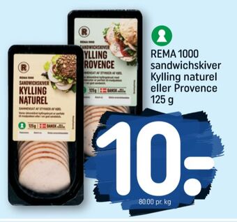 REMA 1000 Sandwichskiver kyllingebryst provence tilbud