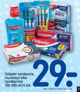 REMA 1000 Colgate tandpasta tilbud