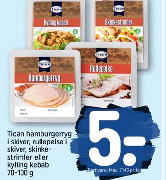 REMA 1000 Tican foods rullepølse tilbud