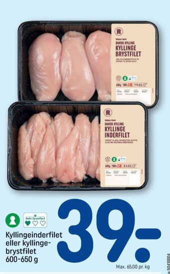 REMA 1000 Rema 1000 kyllingebrystfilet tilbud