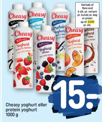 REMA 1000 Cheasy yoghurt vanilje tilbud