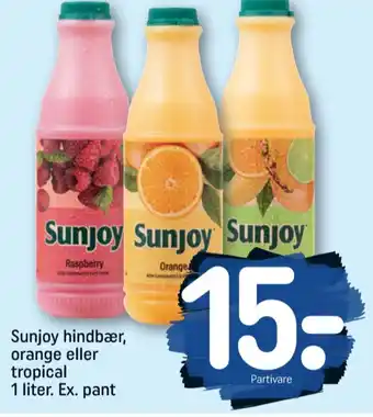 REMA 1000 Sunjoy hindbærjuice tilbud