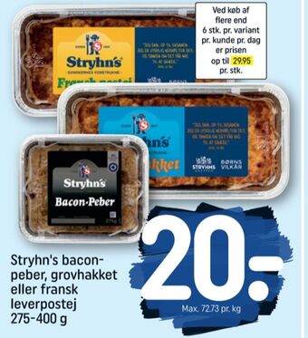 REMA 1000 Fransk postej leverpostej tilbud