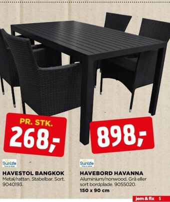 jem & fix Sunlife havestol tilbud