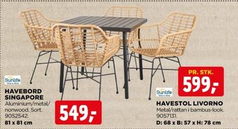 jem & fix Sunlife havebord tilbud