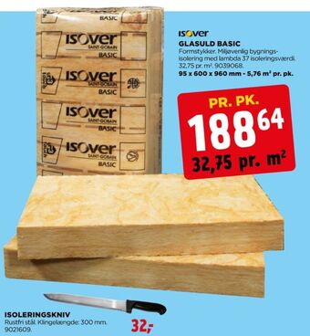 jem & fix Isover isolering tilbud