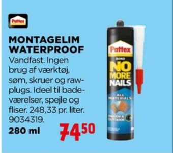 jem & fix Pattex montagelim tilbud