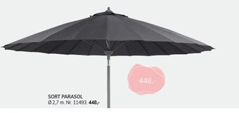 Sort parasol