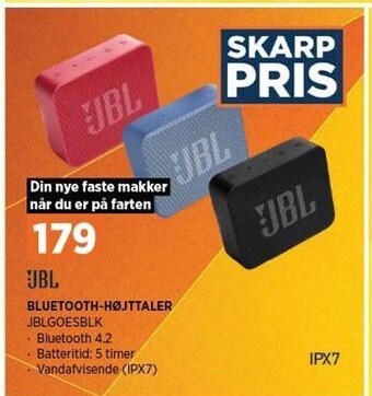 Power Jbl bluetooth-højttaler tilbud