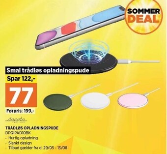 Power Dacota trådløs opladningspude tilbud