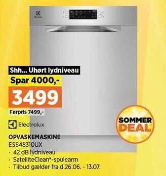 Electrolux opvaskemaskine