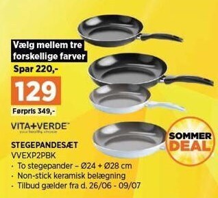Vita+verde stegepandesæt