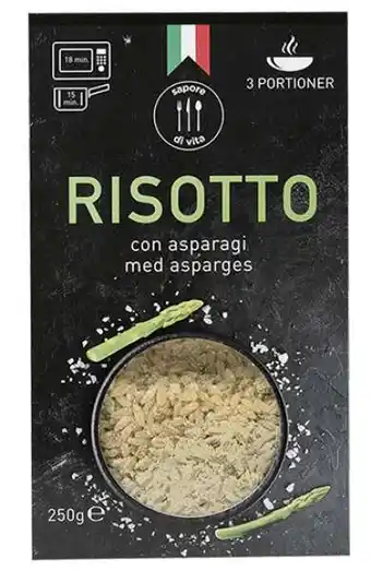 REMA 1000 Risotto m/asparges, 250 g tilbud