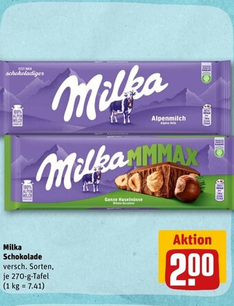 REWE DE Milka Schokolade tilbud