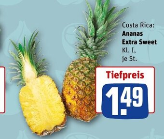 REWE DE Ananas Extra Sweet tilbud