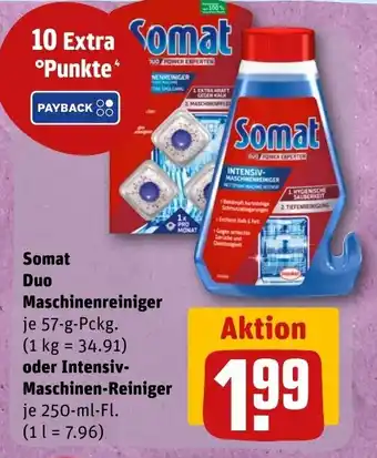 REWE DE Somat Duo Maschinenreiniger oder Intensiv-Maschinen-Reiniger tilbud