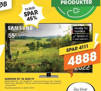Samsung 55 4k qled tv