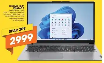 Expert Lenovo 15,6 ideapad 1 tilbud