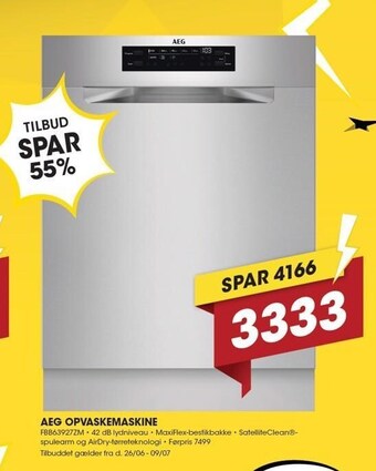 Punkt1 Aeg opvaskemaskine tilbud