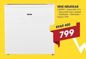 Punkt1 Senz køleskab tilbud