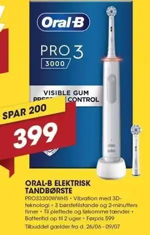 Punkt1 Oral-b elektrisk tandbørste tilbud
