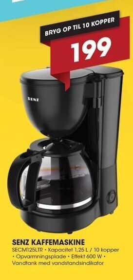 Punkt1 Senz kaffemaskine tilbud