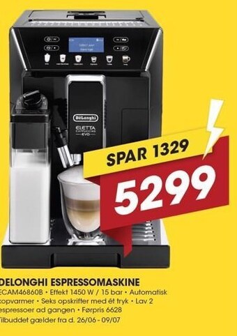Punkt1 Delonghi espressomaskine tilbud