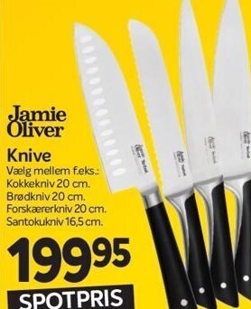 Din Isenkræmmer Jamie oliver knive tilbud