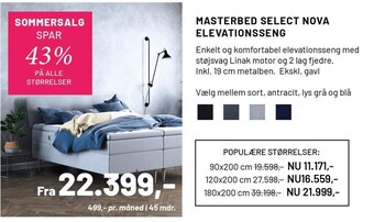 Masterbed select nova elevationsseng