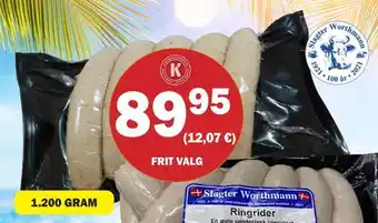 Købmandsgården Grill medister tilbud