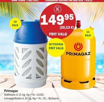 Købmandsgården Primagaz tilbud