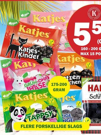 Købmandsgården Katjes poser tilbud