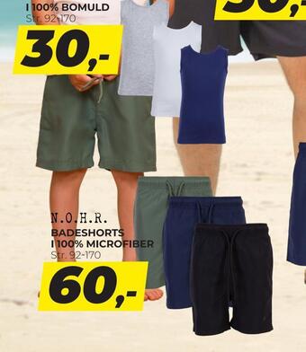 Dansk Outlet Badeshorts i 100% microfiber tilbud