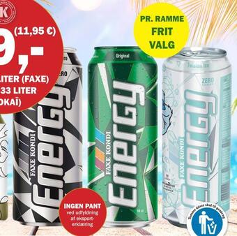 Købmandsgården Faxe kondi energy tilbud
