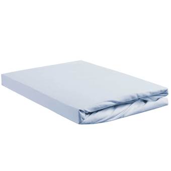 Drømmeland Bedding house jersey toplagen 180x200/220x10 u split lyseblå tilbud