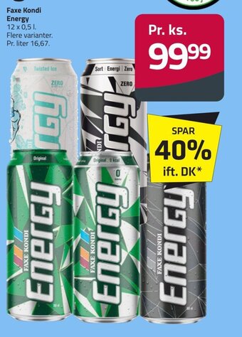 Fleggaard Faxe Kondi Energy tilbud