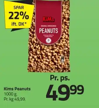 Fleggaard Kims Peanuts 1000 g. tilbud