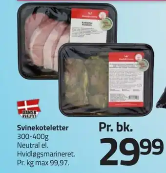 Svinekoteletter