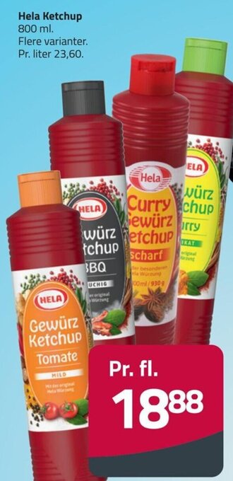 Fleggaard Hela Ketchup 800 ml. tilbud